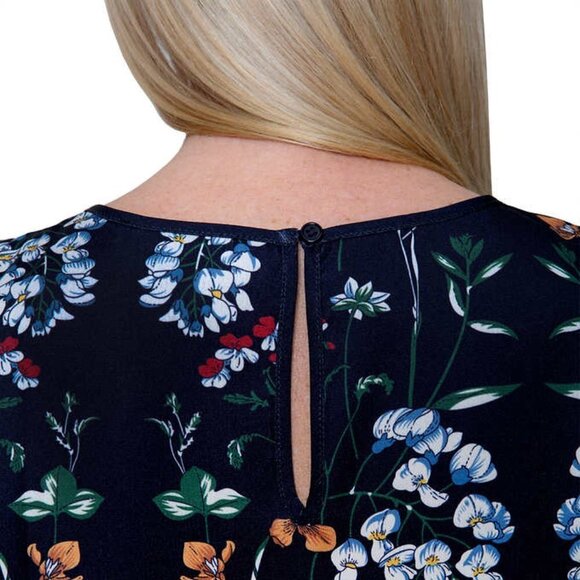 NWOT Mario Serrani High Low Tank Top | Black white - Picture 11 of 13